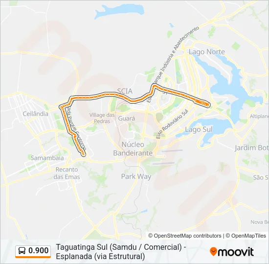 0.900 Bus Line Map