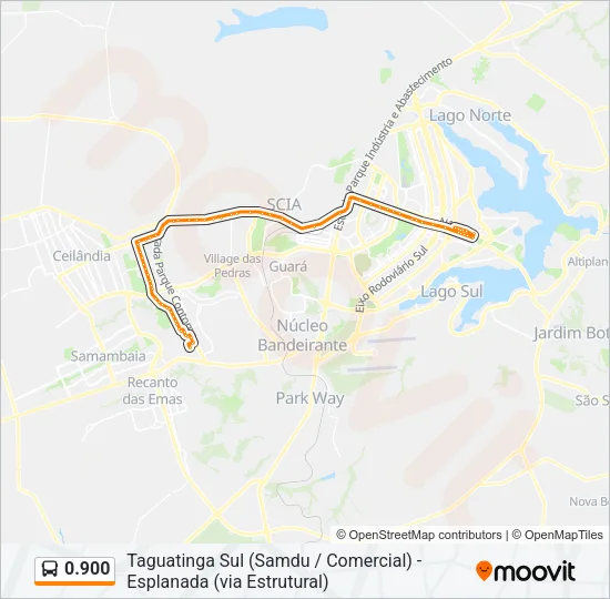 0.900 Bus Line Map