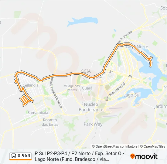 0.954 Bus Line Map