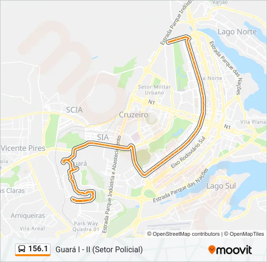 156.1 Bus Line Map