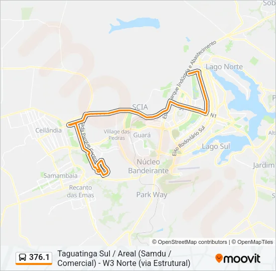 376.1 Bus Line Map