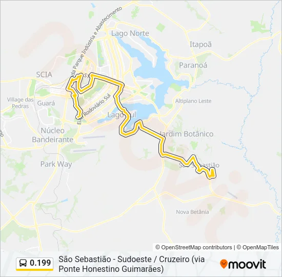 0.199 Bus Line Map