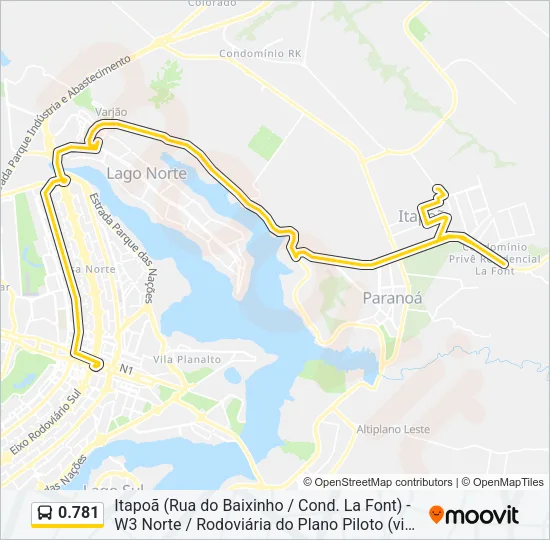 0.781 Bus Line Map