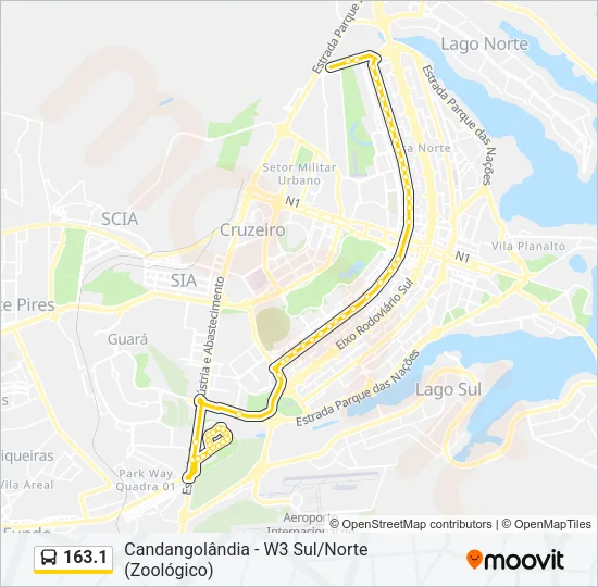 163.1 Bus Line Map