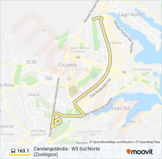 163.1 Bus Line Map