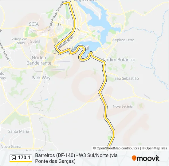 170.1 Bus Line Map