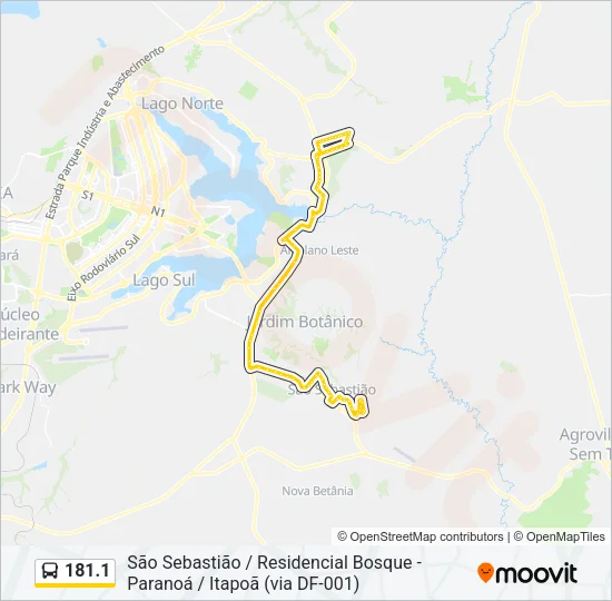 181.1 Bus Line Map