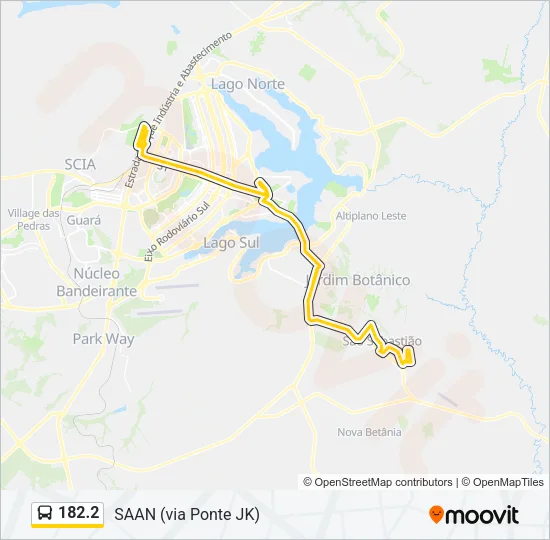 182.2 Bus Line Map
