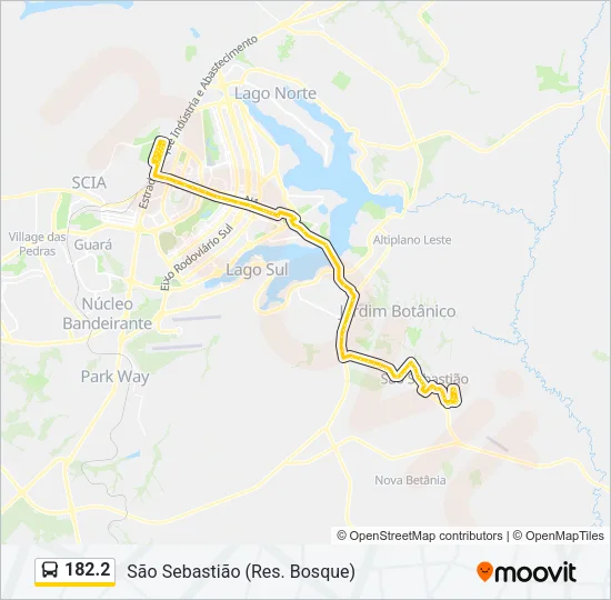 182.2 Bus Line Map