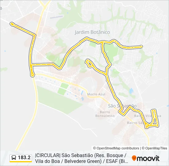 183.2 Bus Line Map