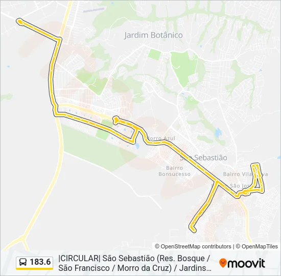 183.6 Bus Line Map