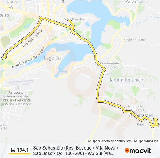 194.1 Bus Line Map