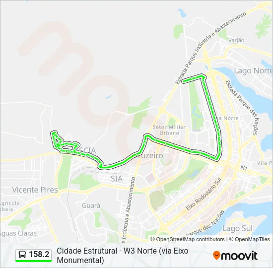 158.2 Bus Line Map