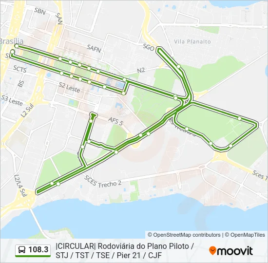 108.3 Bus Line Map
