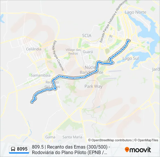 8095 Bus Line Map