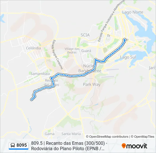 8095 Bus Line Map