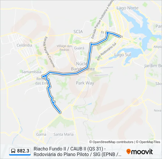 882.3 Bus Line Map