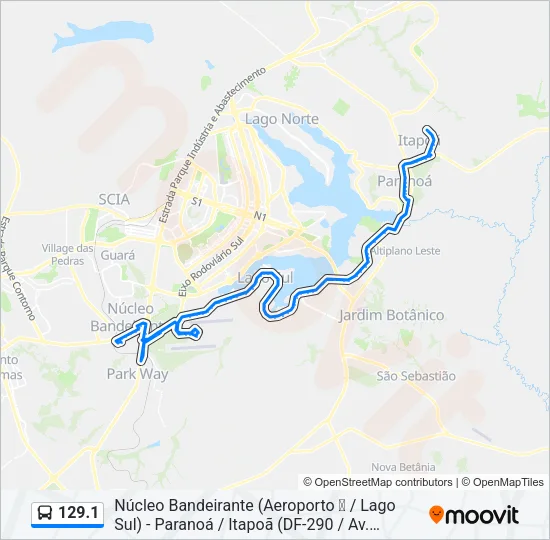 129.1 Bus Line Map