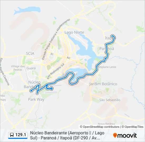 129.1 Bus Line Map
