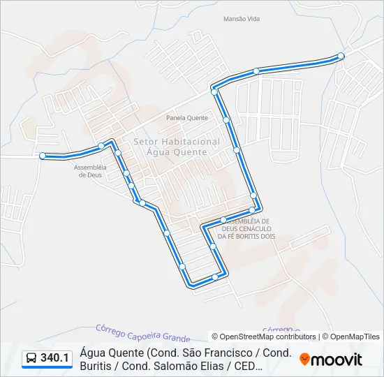 340.1 Bus Line Map