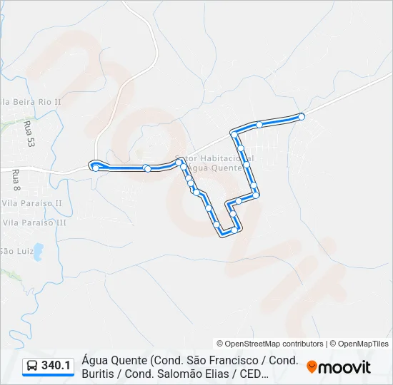 340.1 Bus Line Map
