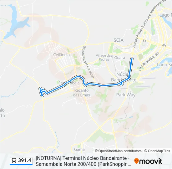391.4 Bus Line Map