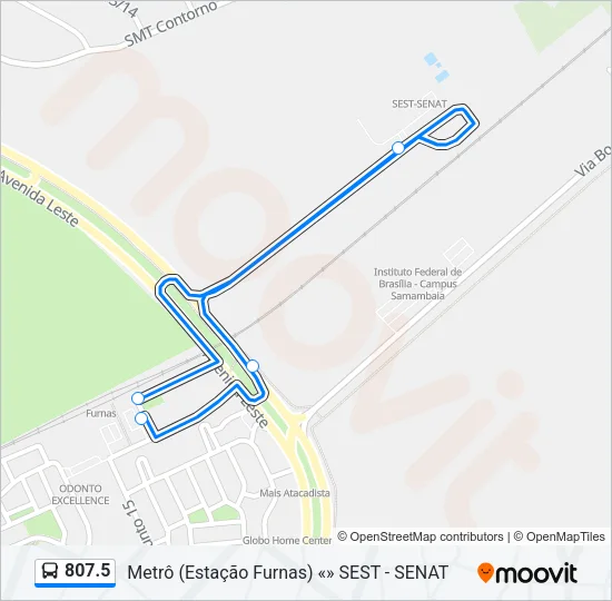807.5 Bus Line Map