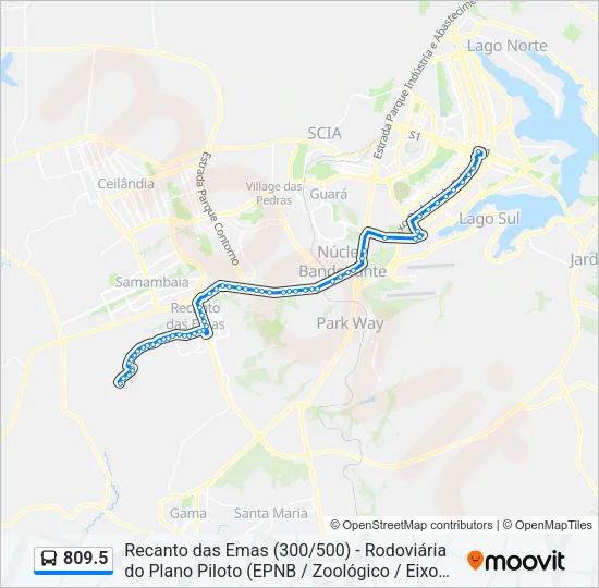 809.5 Bus Line Map