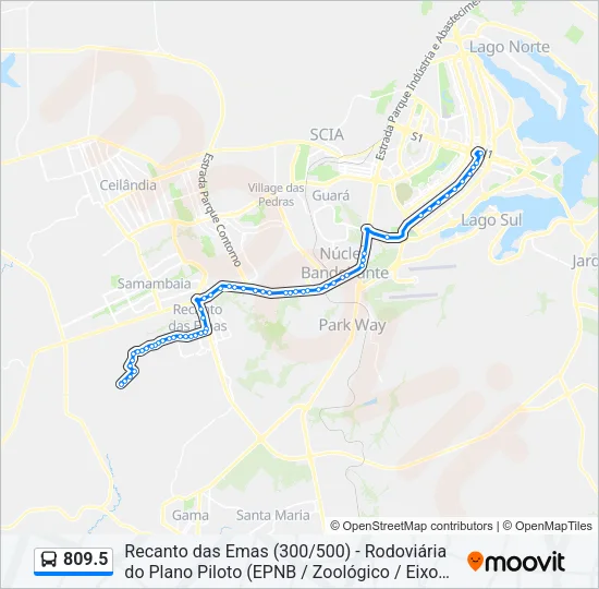 809.5 Bus Line Map