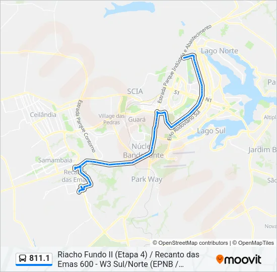 811.1 Bus Line Map