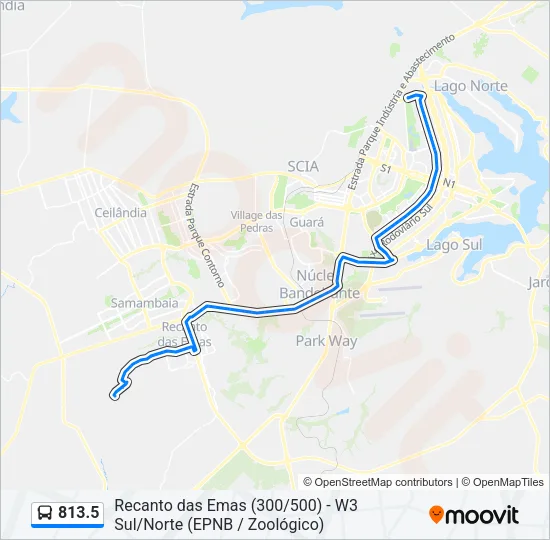 813.5 Bus Line Map