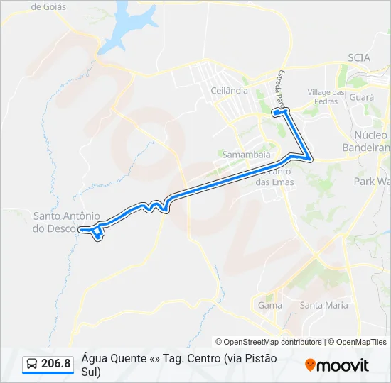 206.8 Bus Line Map