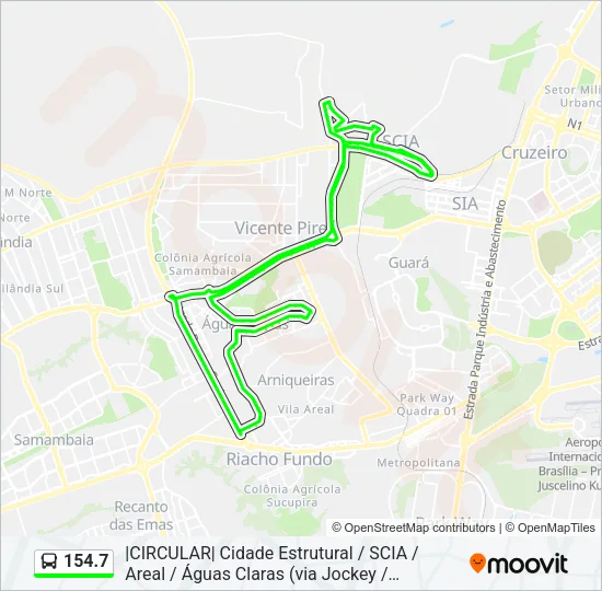 154.7 Bus Line Map