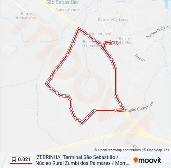 0.021 Bus Line Map