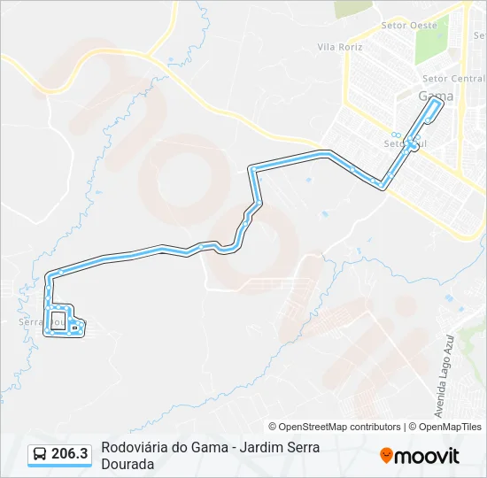 206.3 Bus Line Map