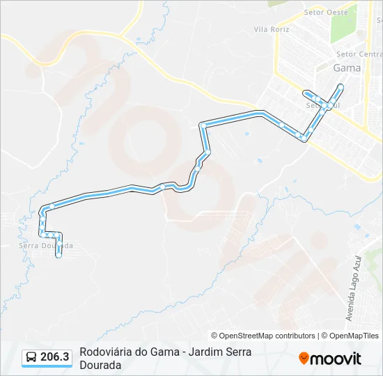 206.3 Bus Line Map