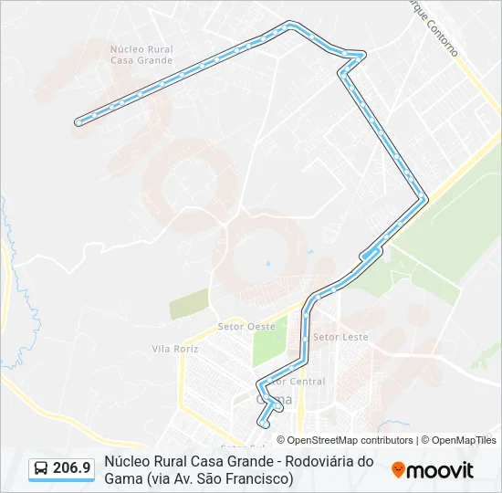 206.9 Bus Line Map