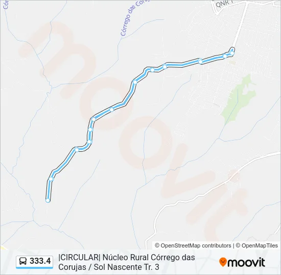 333.4 Bus Line Map
