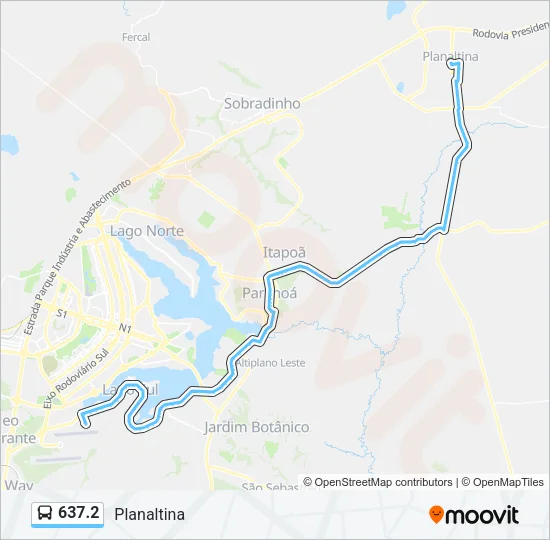 637.2 Bus Line Map