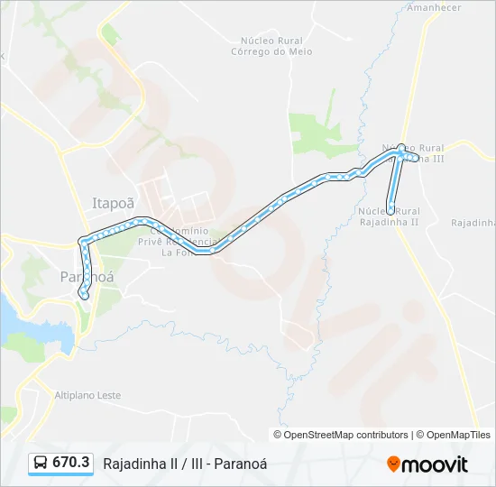 670.3 Bus Line Map