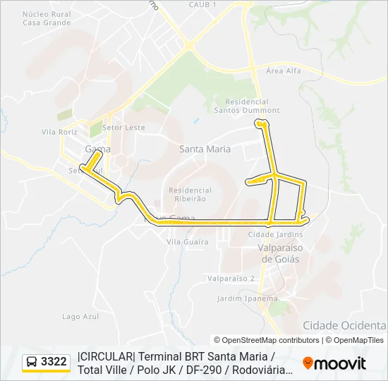 3322 Bus Line Map