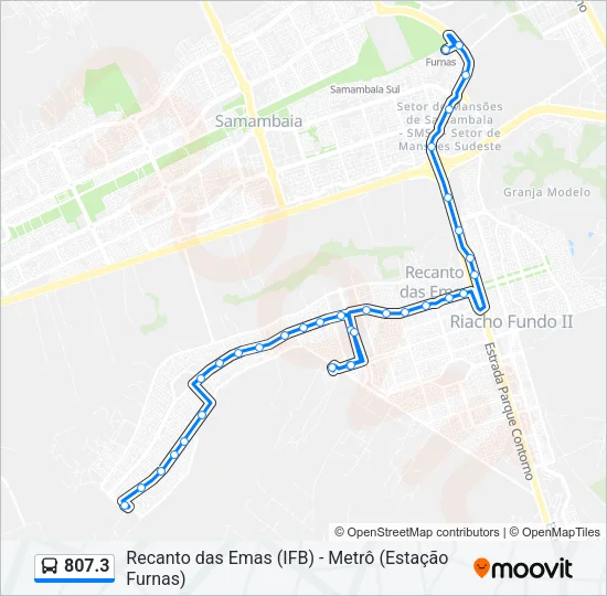 807.3 Bus Line Map