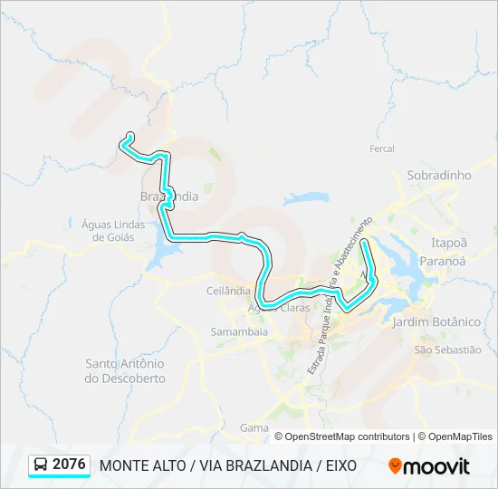 2076 Bus Line Map
