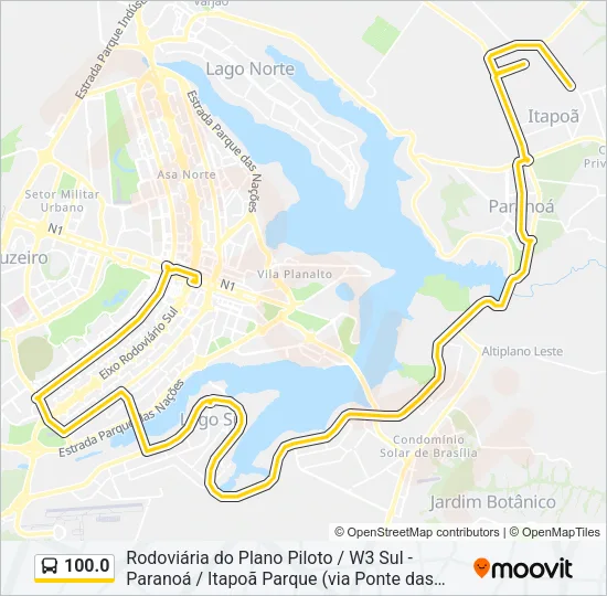 100.0 Bus Line Map