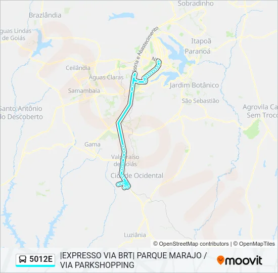 5012E Bus Line Map