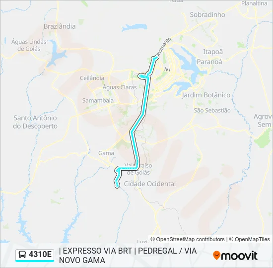 4310E Bus Line Map