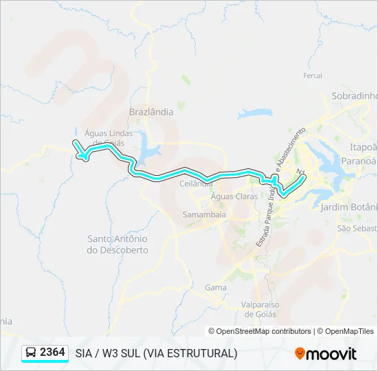 2364 Bus Line Map
