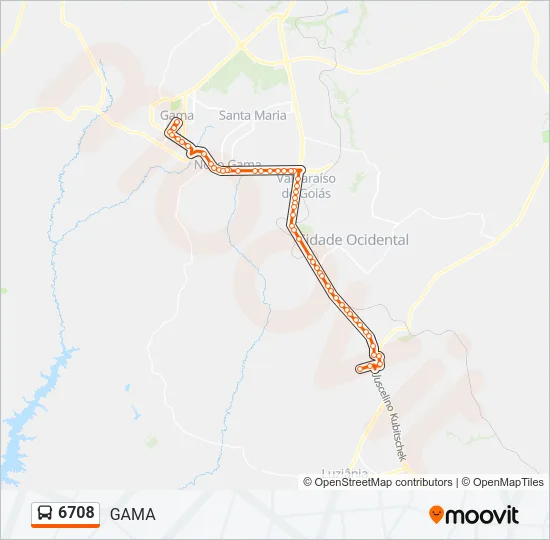 6708 Bus Line Map