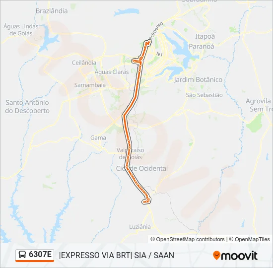 6307E Bus Line Map