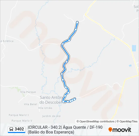 3402 Bus Line Map